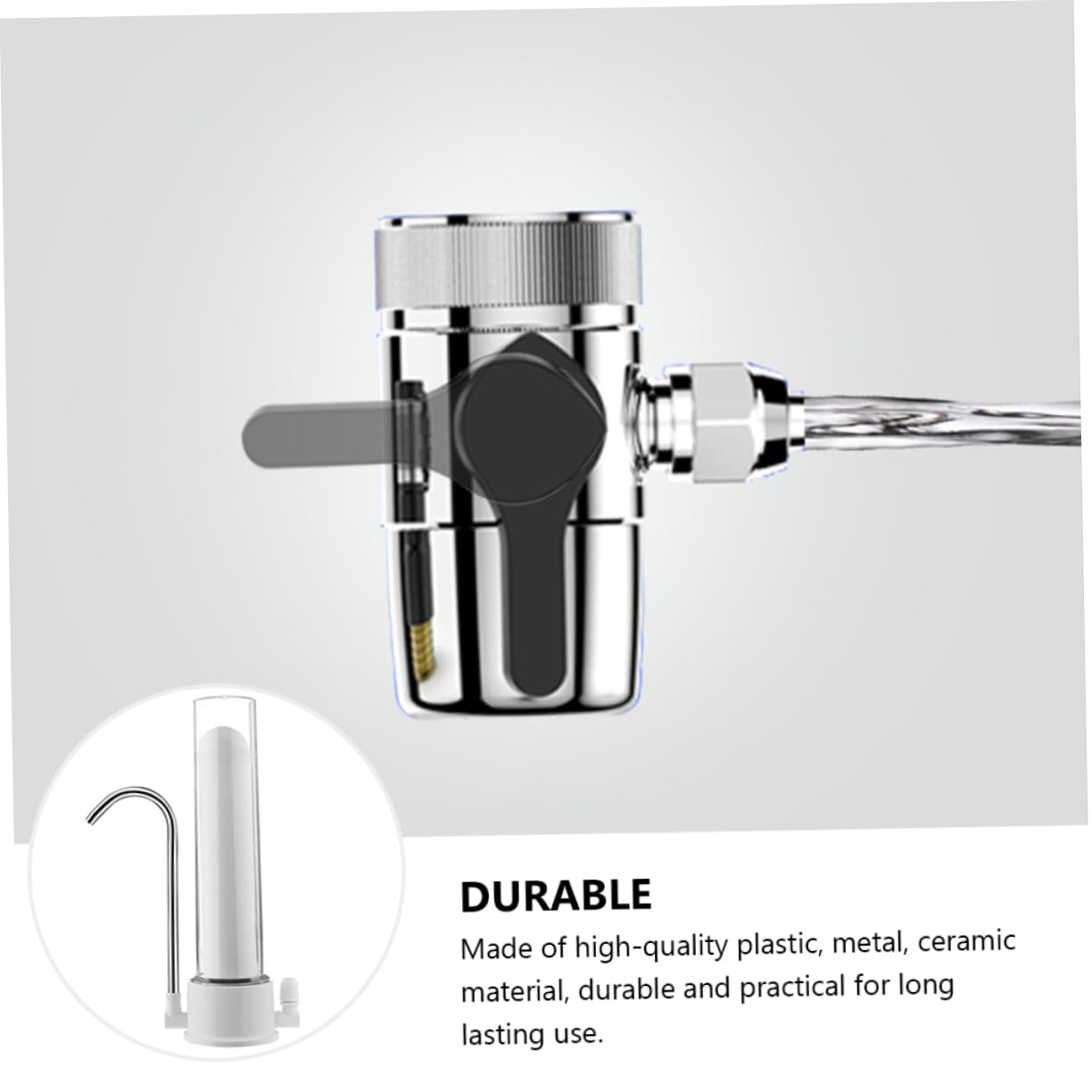 Angoily 1set Rubinetto Filtrante Per Potabile Depuratore Facile Installare Per e Filtrazione Elettricità Faucets Standard