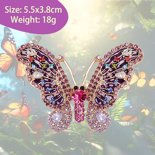 Image of Insect Animal Brooch Pin for Women Rhinestone Lapel Pins Vintage Brooches for Costume Accessories