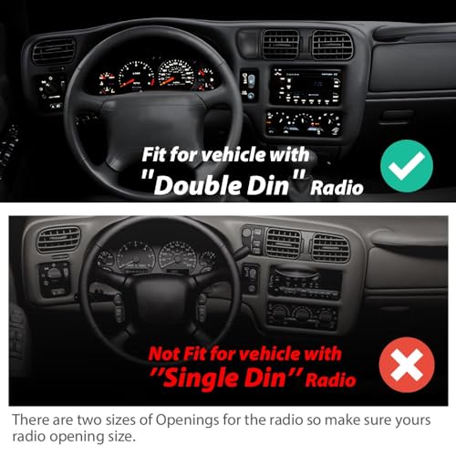 image for G-PLUS Cluster Dash Bezel Radio Trim Panel Double Din Compatible with 