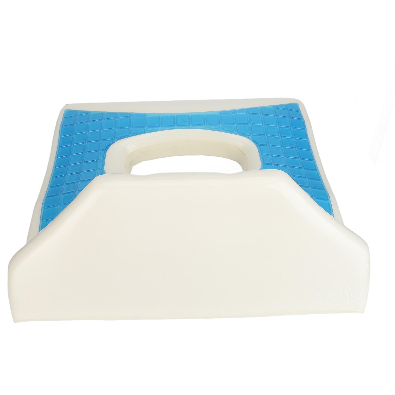 Fyearfly Cuscino antidecubito Cuscino antidecubito in memory foam per sollievo dalla pressione dell'osso dell'anca Coccige Blu Antidecubito Gel infuso Supporto confortevole per pazienti