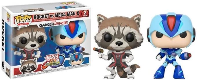 Funko POP! TV: Marvel Vs Capcom - Rocket Raccoon Vs Megaman Collectible Figure