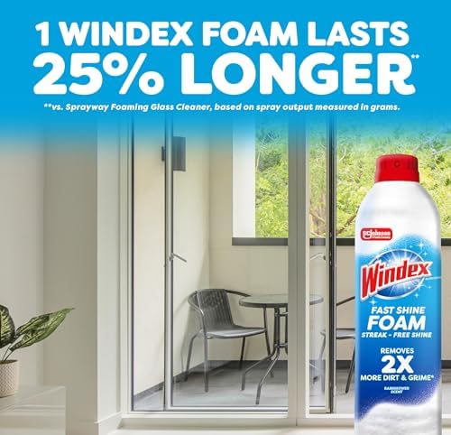 [SnS, AC] $2.04* | 19-Oz Windex Fast Shine Foam Aerosol Glass Cleaner (Rainshower Scent) - image 8