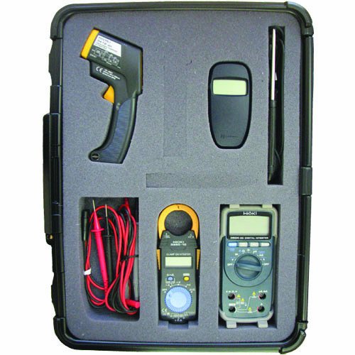 Hioki HVAC PRO Professional Test Kit with Anemometer, Infrared Thermometer, Digital Multimeter, Clampmeter