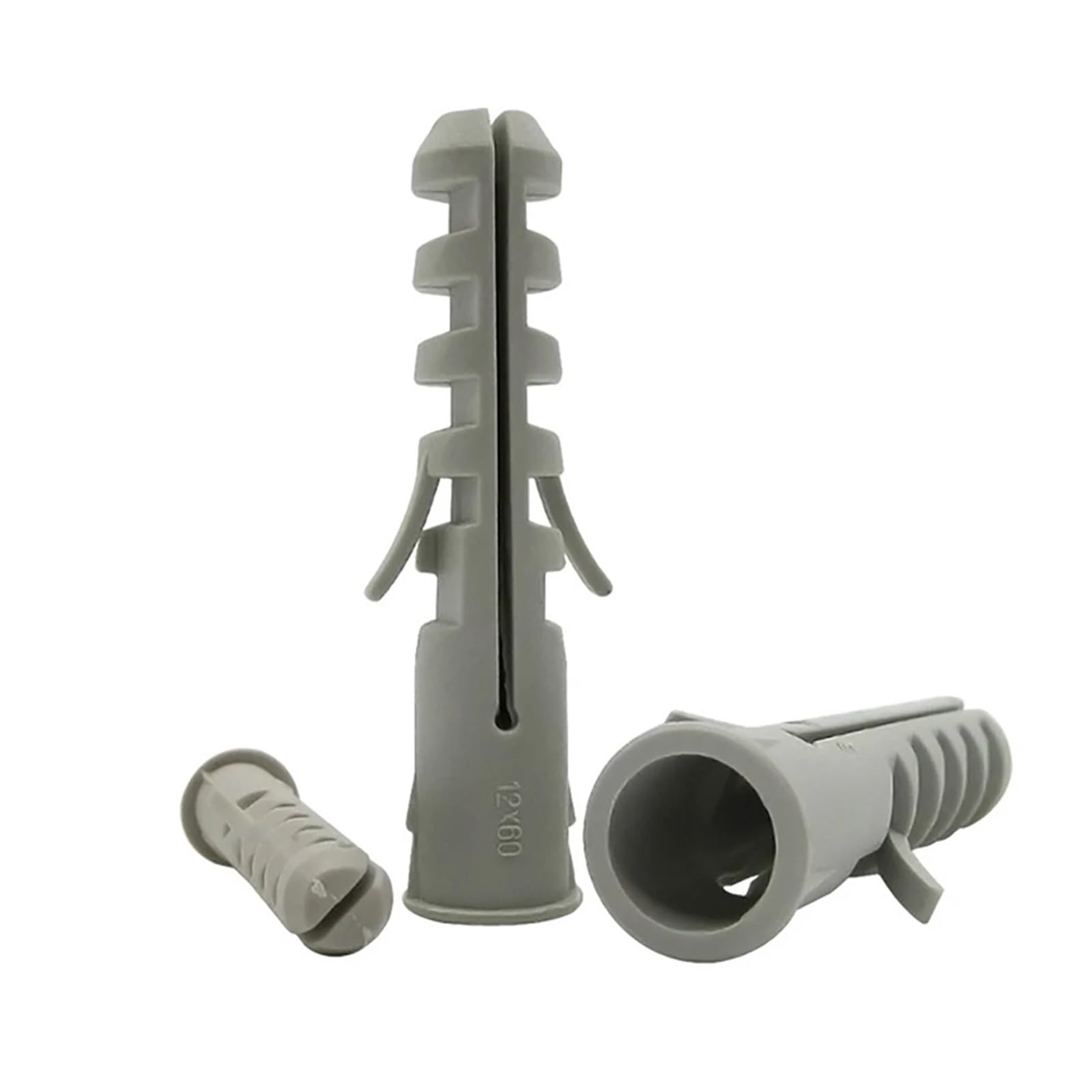 Juego de Tapones de Pared, Tacos de expansión de plástico y Pernos de Anclaje for hormigón y mampostería M4-M14 (Paquete de 220)(50Pcs M6x30)