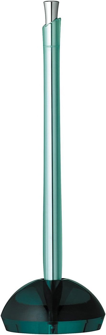 Zebra Flos Desk Ballpoint Pen, 0.7 mm, Black Ink, Glass Blue (BA65-GBL)