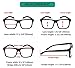 Eyekepper 5-pack Oversized Reading Glasses Square Large Frame Readers for Men and Women - Black +1.25