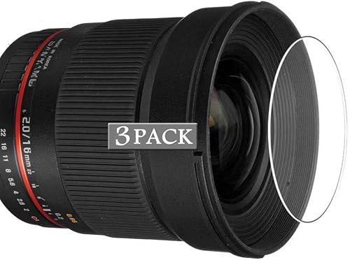 Miniatura 1 de Vaxson 3-Pack Screen Protector, compatible with SAMYANG 16mm F2.0 ED AS UMC CS TPU Film Protectors Sticker  Not Tempered Glass