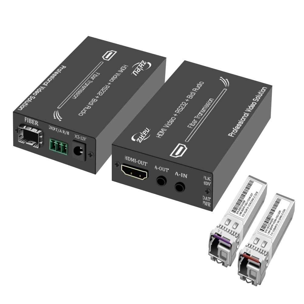 1080p@60Hz Fiber Optical Converter 12.4mi with SFP Modules