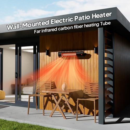 Sundate Wall-Mounted Electric Heater, Outdoor Heater For 1500W, 1S Heating Carbon Fiber Tube Wall Heater, Ip65 Waterproof Patio Heater thumb #1