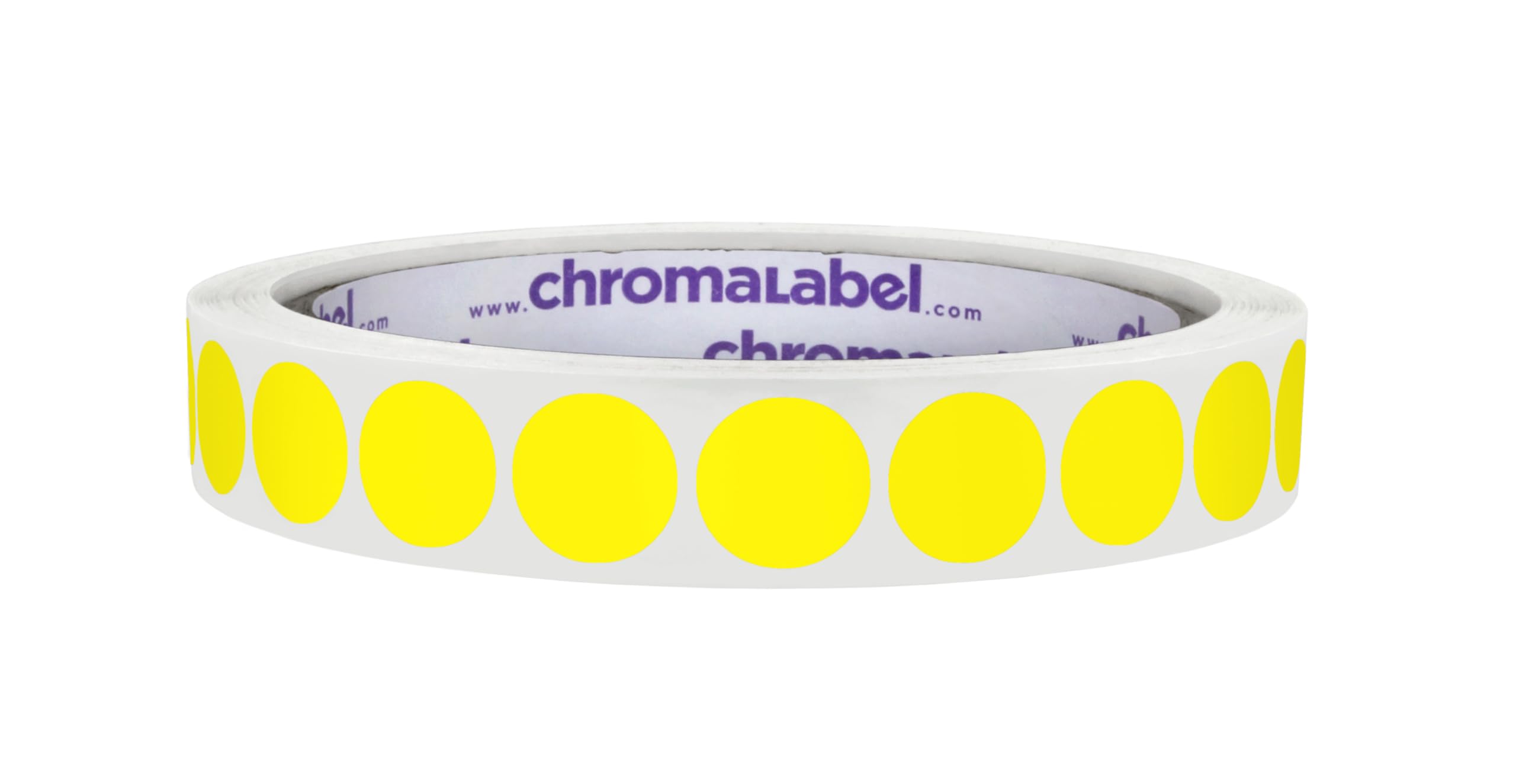 ChromaLabel 0.50 Inch Round Label Permanent Color Code Dot Stickers, 1000 Labels per Roll