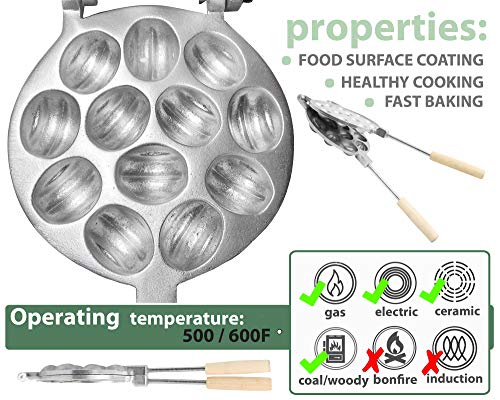 Walnut 12 Cookie Form (Oreshek) Maker Oreshki Rissian Soviet Cookies By Petristor #TOP7