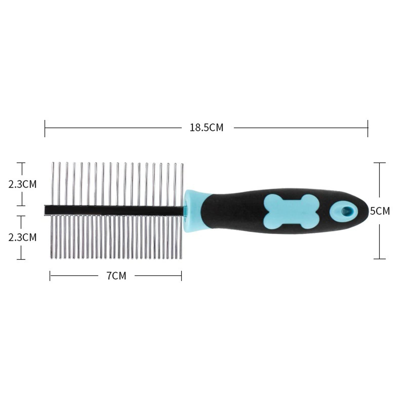 DieffematicSZ Peine Perra Cat cepillo para mascotas para mascotas para cachorro para perros pequeños perros para el cabello de doble cara mascotas de belleza herramienta para mascotas productos para m
