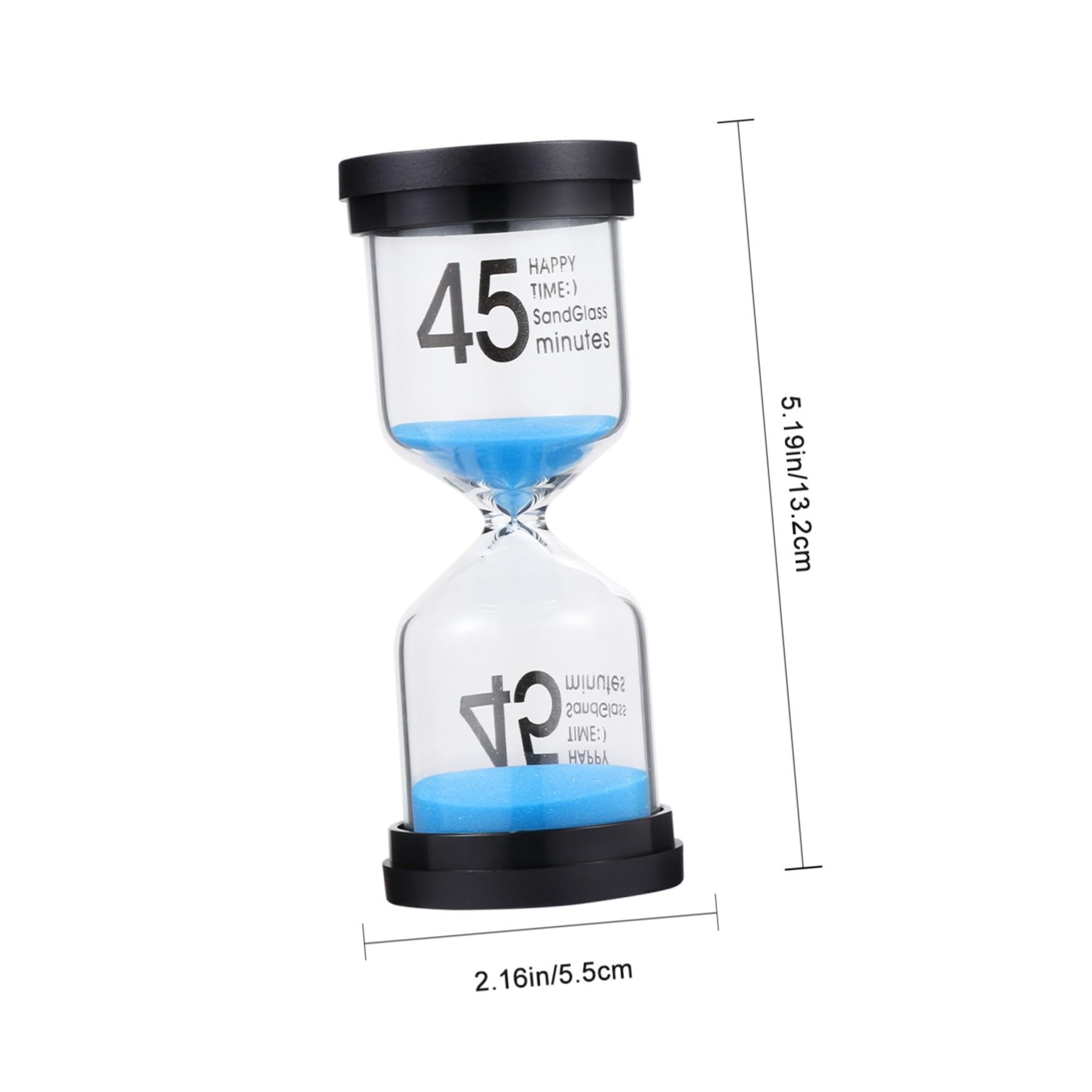 ERINGOGO Temporizador Reloj de Arena de Vidrio y Plástico para Niños en Casa, Pack de 3 Piezas para Ejercitar Paciencia y Juegos Educativos