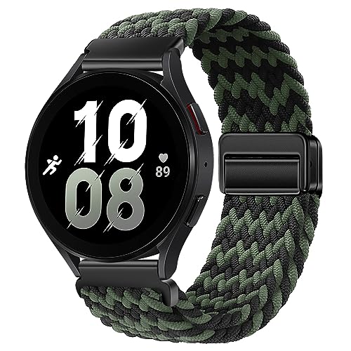 18mm Nylon Magnetic Watch Band Compatible with Garmin Venu 3S 2S/Vivoactive 4S 3S/Forerunner 255S Music 265S/Active S, for Fossil Women's Gen 6 42mm/5E 42mm/Gen 4 Venture HR/Charter HR Women Men -  Upzuna