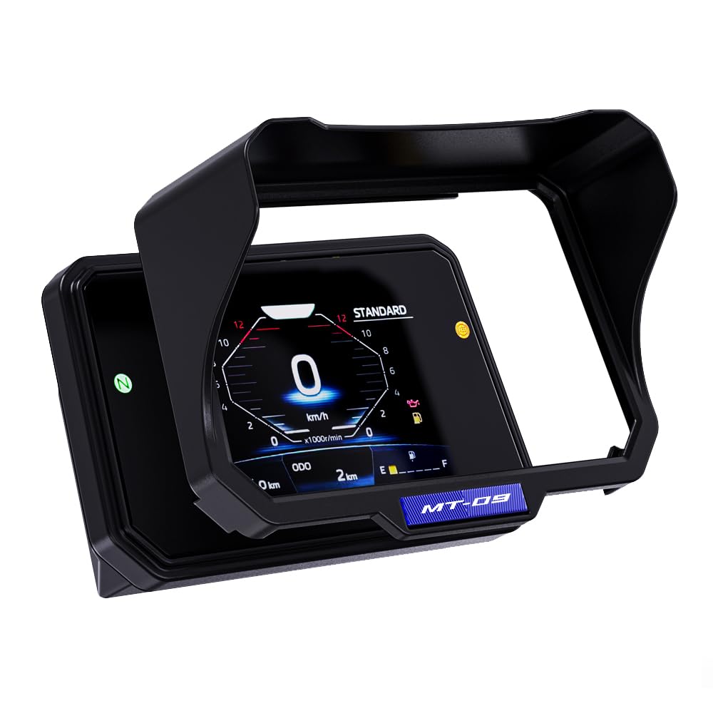 Adatto per MT09 MT-09 MT 09 2024 2025 2026 Parasole per moto TFT Protezione dello schermo Crema solare Strumento Pellicola protettiva per lo schermo (blu)