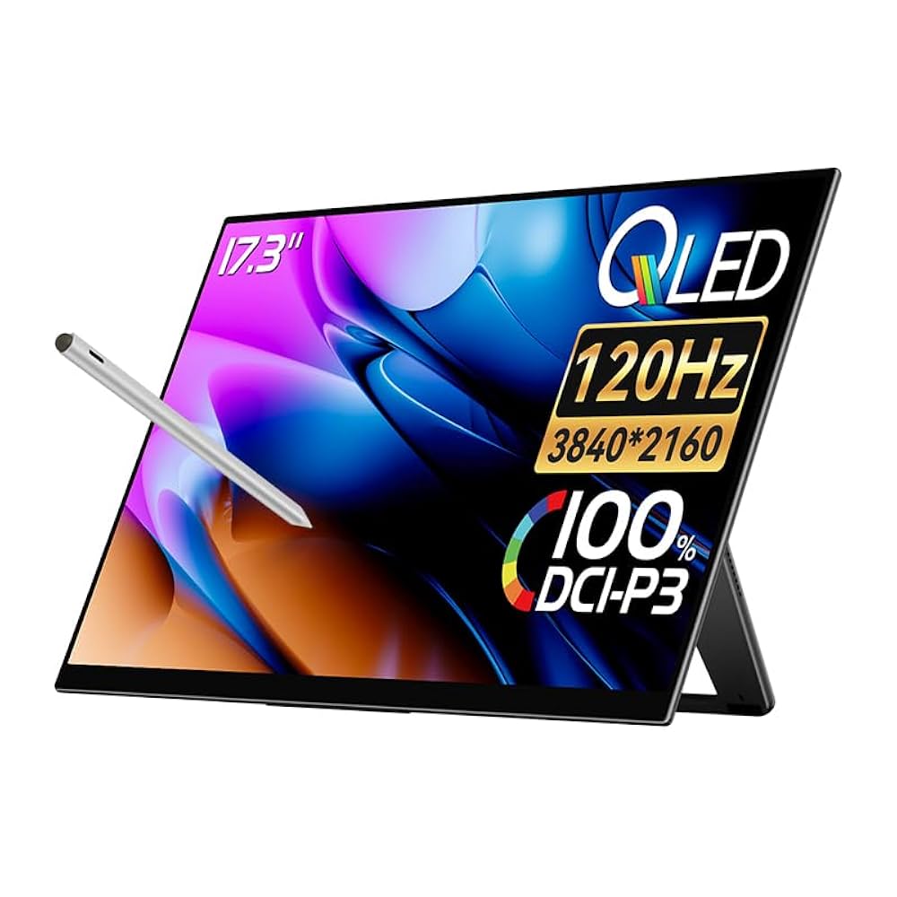 EWEI 17.3インチ モバイルモニター 4K 120Hz QLED EHOMEWEI 17.3インチ モバイルモニター 4K 120Hz QLED Amazon