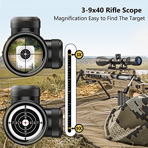 Cvlife RR-40-RE-FL 3-9X40 Optics R4 Reticle Crosshair Scope thumb #4