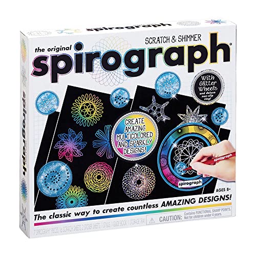 The Original Spirograph Set de arañazos y brillo, arte y manualidades, kit de manualidades, niños a partir de 8 años, regalo para niño o niña Cover