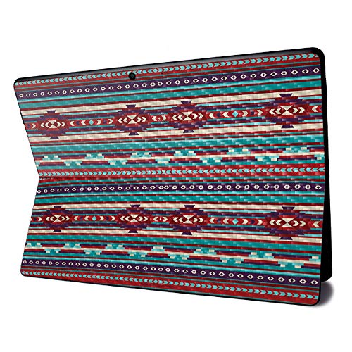 Image of MightySkins Carbon Fiber Skin for Microsoft Surface Pro X - Southwest Stripes | Textured Carbon Fiber Finish | Easy to Apply, Remove, and Change Styles | Made in The USA