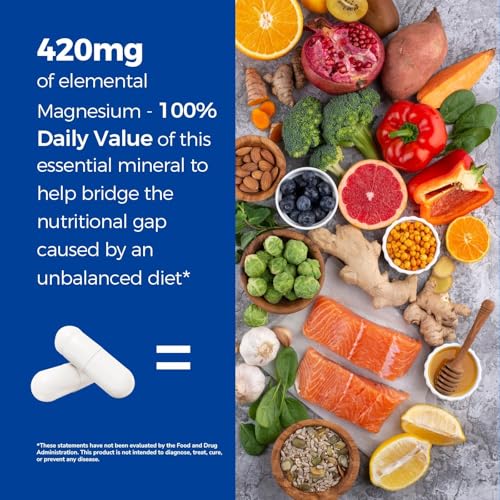 Image of Vitalibre 10 in 1 Magnesium Complex, 420mg Elemental Magnesium 240 Capsules