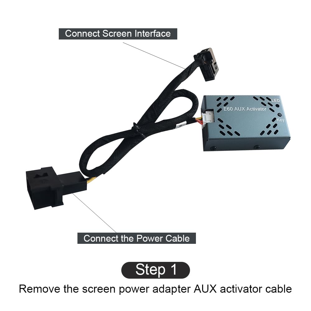DRIKSWVE Aux Activator Activate Aux Audio for Original BMW E60 E61 E63 E64 E90 E91 E92 CCC Without AUX