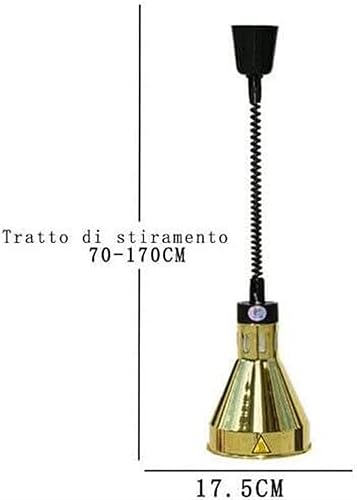 Miniatura 2 de Lámpara colgante de calor de alimentos, paquete de 4 lámparas calentadoras de alimentos con bombilla, lámpara de calefacción de alimentos comercial