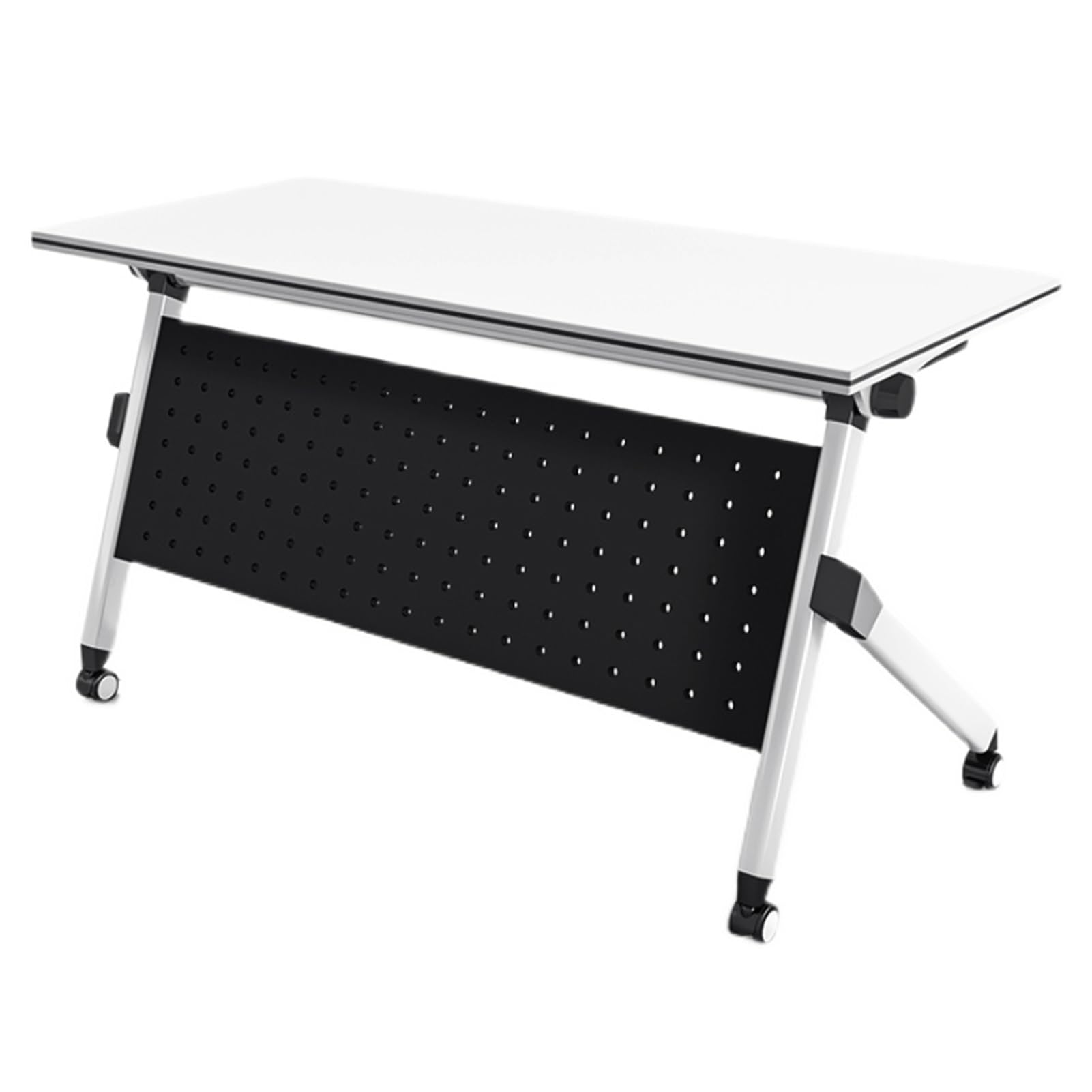 Tavolo da conferenza mobile pieghevole con ruote per un facile montaggio e rotolamento in sale riunioni seminari