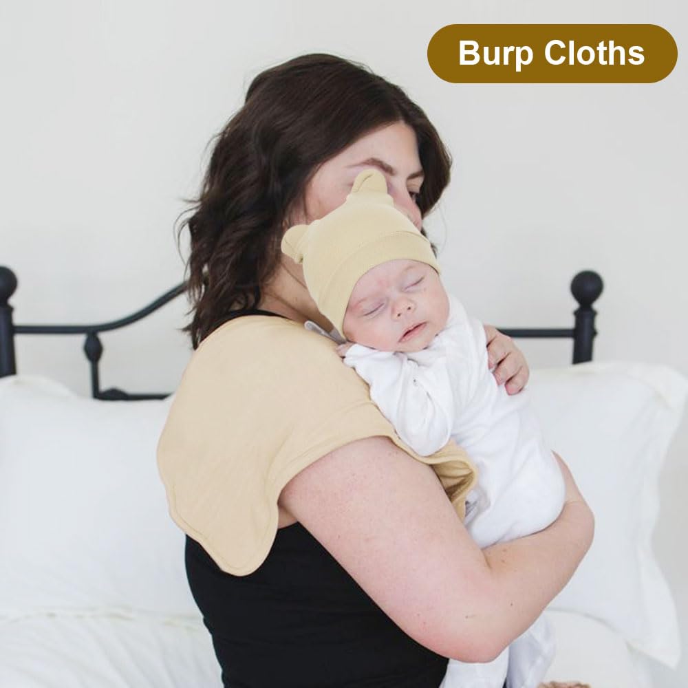 DRESHOW Newborn Baby Blanket Soft Swaddle Blankets for Infant Swaddling Receiving Warm Wraps with Bear Ear Hat Headband with Gloves - Image 4