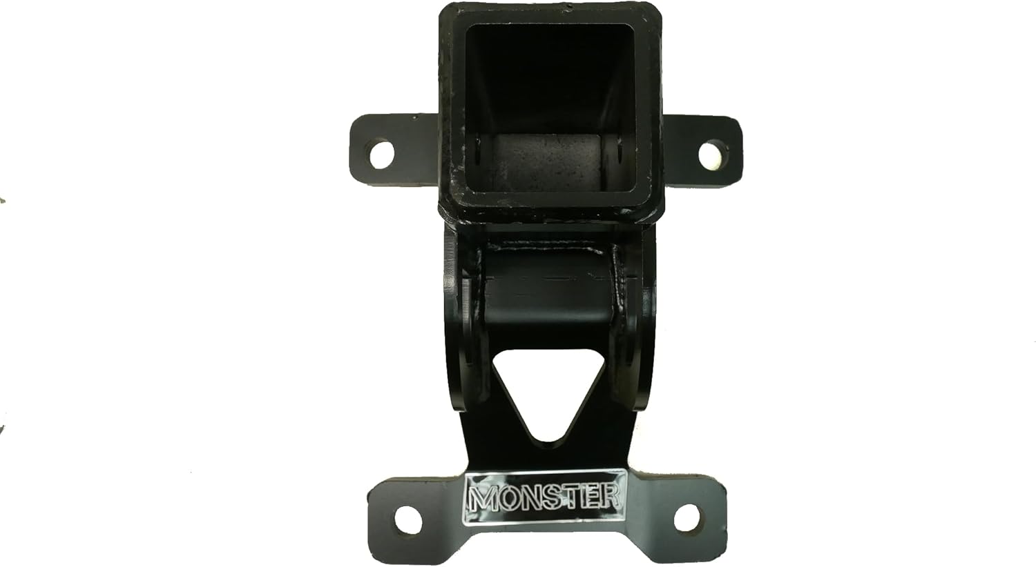 Monster Performance Rear Hitch Receiver for Polaris RZR PRO XP XP4 2020-2024 2" Black Welded Steel Corrosion Resistant Standard Opening Long-Life Design