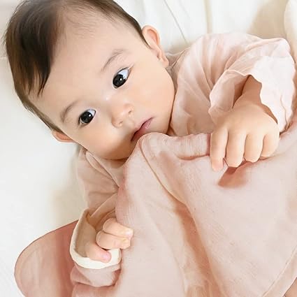 Amazon Co Jp コヨリ Coyoli Uniimbaby おくるみ ガーゼケット 6重ガーゼ 日本製 綿100 ピンク 1 ベビー マタニティ