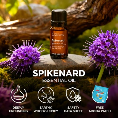 Image of 100% Pure Spikenard Essential Oil - 0.34 Fl Oz - Spikenard Oil for Hair, Skin, Diffuser, Aromatherapy & DIY Candle Making Scent
