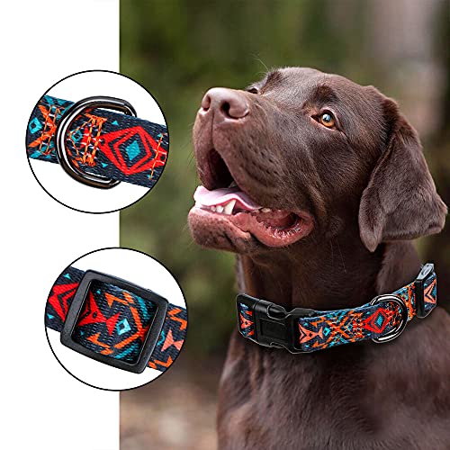 Rhea Rose Tribal Hundehalsband Aztekenmuster Verstellbare Halsbänder Medium