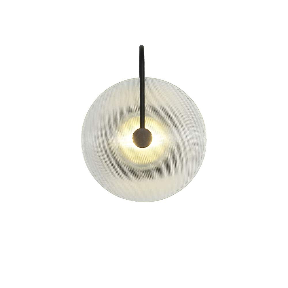 OZBMA Wall Mounted Light Lamp Water Pattern Glass Nordic Style Bed and Breakfast Bedroom Bedside Corridor Aisle for House,Villa,Bar,Restaurants Reading