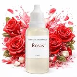 Esencia Concentrada Rosas 20ml para Velas Aromáticas - Fragancia Premium Terciopelo Insumo para Cera de Soya, Parafina y...
