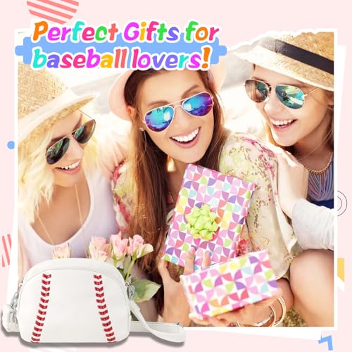Image of XSUIOY Baseball Crossbody Purses for Women Mom Sport Small Baseball Shoulder Bag Vegan Leather Softball Handbags
