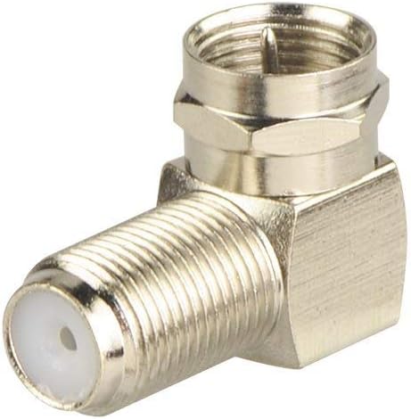 VCE 2-Pack F-Type Coaxial RG6 Cable Connector Gold Plated Bundle with 2-Pack Right Angle F-Type Coaxial RG6 Adapter : Electronics