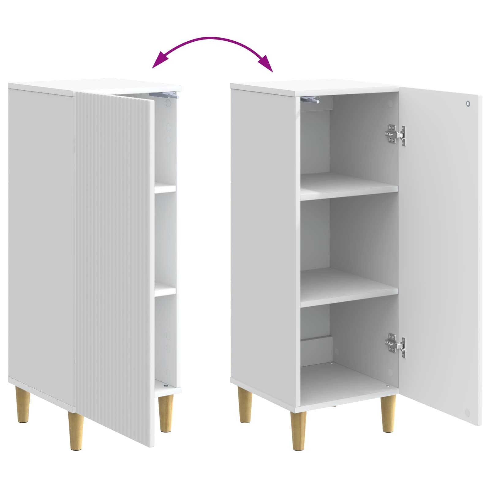 vidaXL Aparador 33 x 34,5 x 90 cm Madera de Ingeniería
