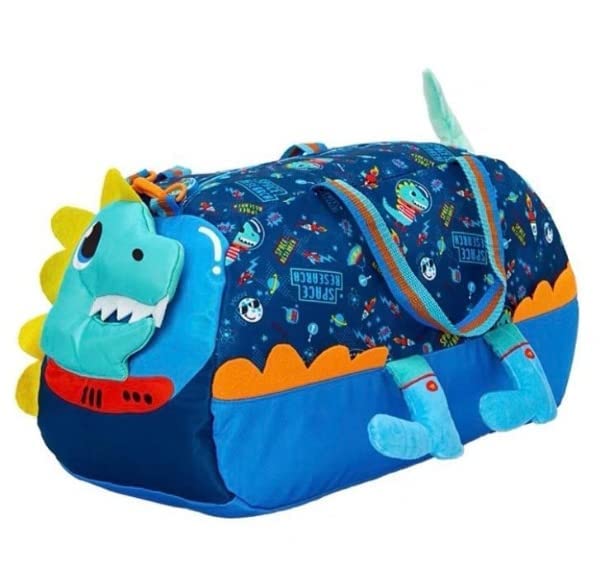 Image of 3D Design Duffle Bag for Kids & Adult| Large Compartment Foldable Luggage with Shoulder Strap | Lightweight Travel & Short Trips Storage Organizer for Women (Dinasour)