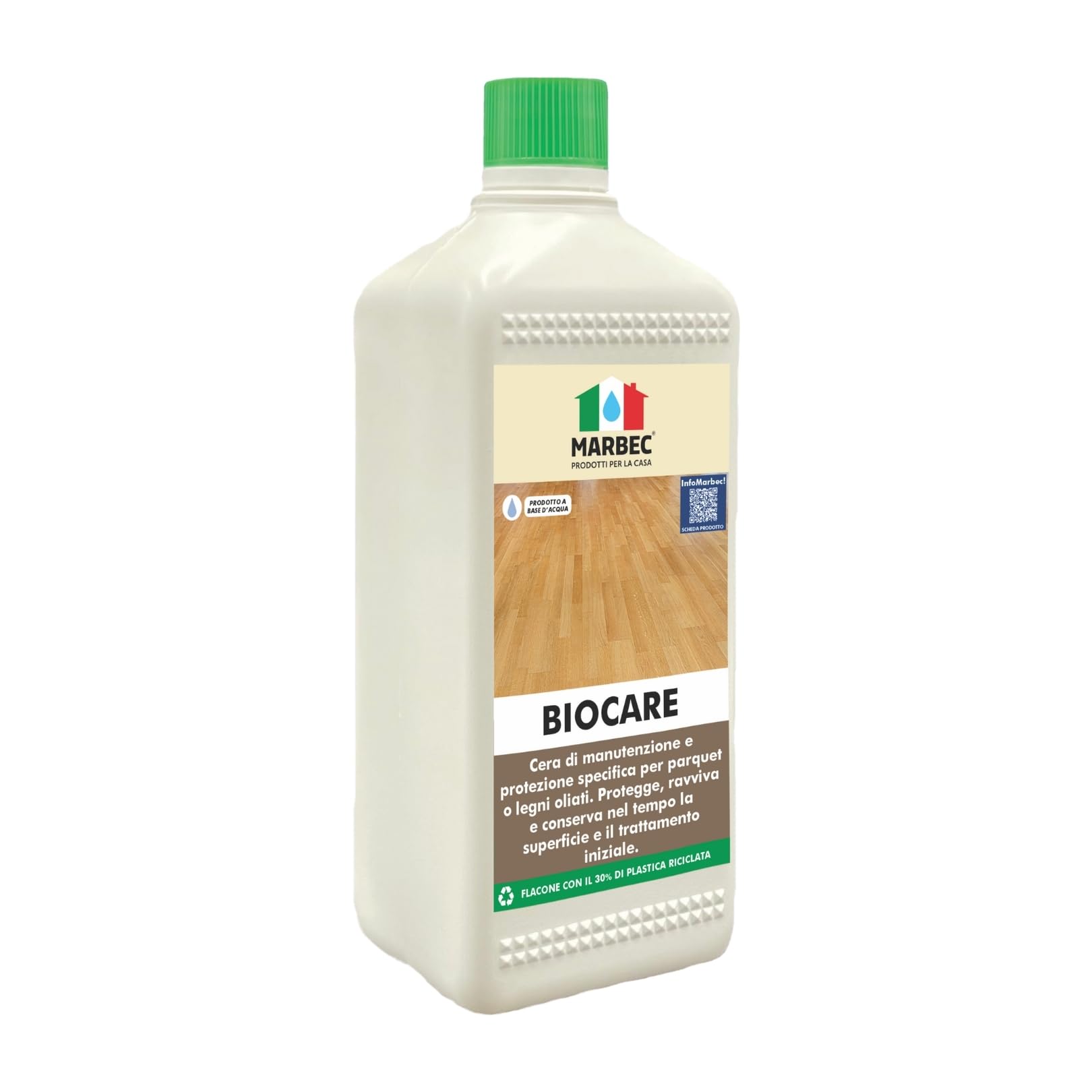 MARBEC BIOCARE 1LT Cera Protettiva e nutritiva per Pavimenti in Legno oliati