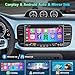 Double Din Carplay Car Radio with CD/DVD, 7 Inch Touchscreen Stereo with Wireless CarPlay & Android Auto Support Backup Camera, Bluetooth & Voice Control, Mirror Link, Subwoofer,SWC, AM/FM Radio