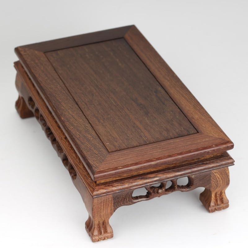 Lamantt経机 お供え机 供養机 木製供物台 飾台 香炉台 仏像台座 仏壇台 御供物台 お供え物の台 長方形虎足ベース 木製手芸