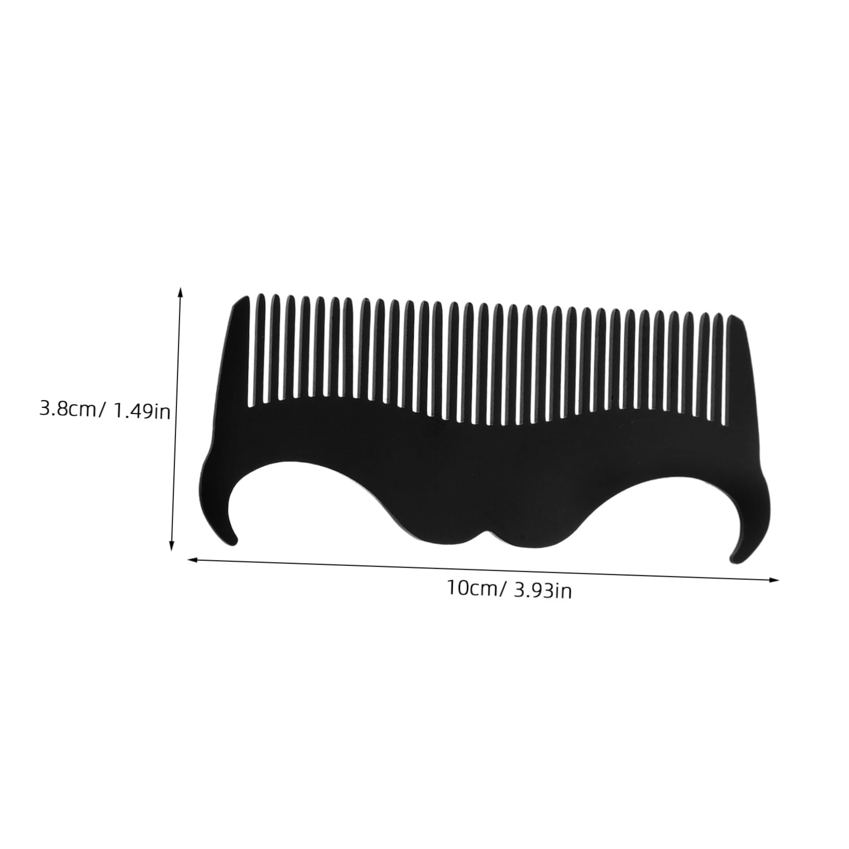 Mikinona Men's Barber Comb Beard Shaping Tool Set Brush Stainless Steel Beard Styling Kit for Men