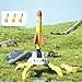 Aeroglyph Rocket Launcher for Kids, 3 Rockets - Fun Backyard & Outdoor Kids Toys Gifts for Boys & Girls - High Flying Toy Foam Blaster Set - Multi-Player Adjustable Launch Stand