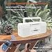 Cassette Player Boombox, Portable AM/FM Radio Stereo with Bluetooth, USB, Dual Big Speaker, Earphone Jack, Record to Cassettes/USB via Mic,Cassette to MP3 Converter,AC/DC Powered