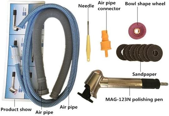 Pneumatic Polishing Engraving Pen High Quality 45 Degree Elbow Wind Mill Pen MAG-123N