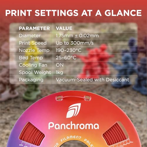 Image of Polymaker Panchroma Matte PLA Filament, Army Red 1.75mm 1kg 3D Printing Filament, Formerly Polyterra Matte, Fits Most FDM 3D Printers, 1kg Spool (2.2lbs)