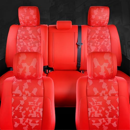 Image of Carlimeki Leather Seat Covers Custom Fit for Tundra 2022-2027 CrewMax