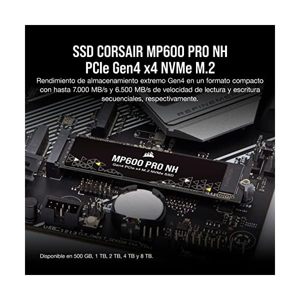 Corsair MP600 PRO NH 4 TB SSD PCIe Gen4x4 M.2 Hasta 7.000 MB/s - Image 3