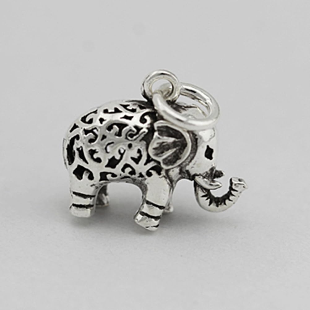 925 Pendant Charm for Diy Jewelry Making Artistic Animal Shape Necklace and Bracelet Accessory 0.59 Inch Unique Silver Charm for Crafting