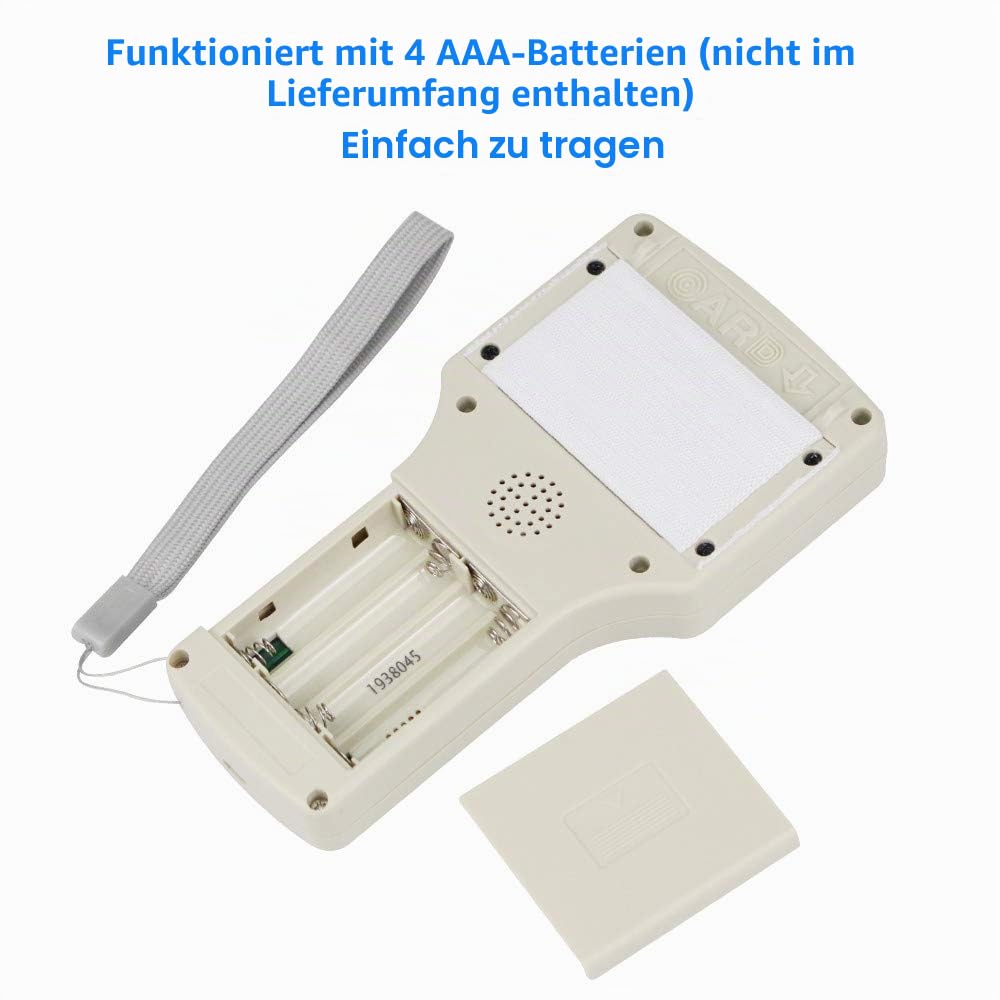 Card Copier Reader Writer NFC Reader 125KHz 13.56MHz 10 Frequency RFID Key Fob Card Reader Writer Encrypted Card Decoder with Writable Key Card USB
